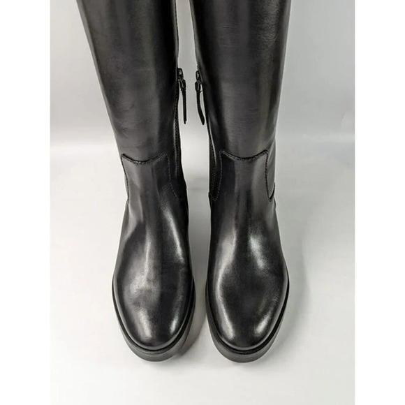 Tory Burch Women's The Riding Boot Milano Mezzo Calf Black Size 6 (MSRP $648) - Picture 6 of 12